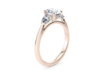 Florence Trilogy Rose Gold 18k Oval Engagement Ring