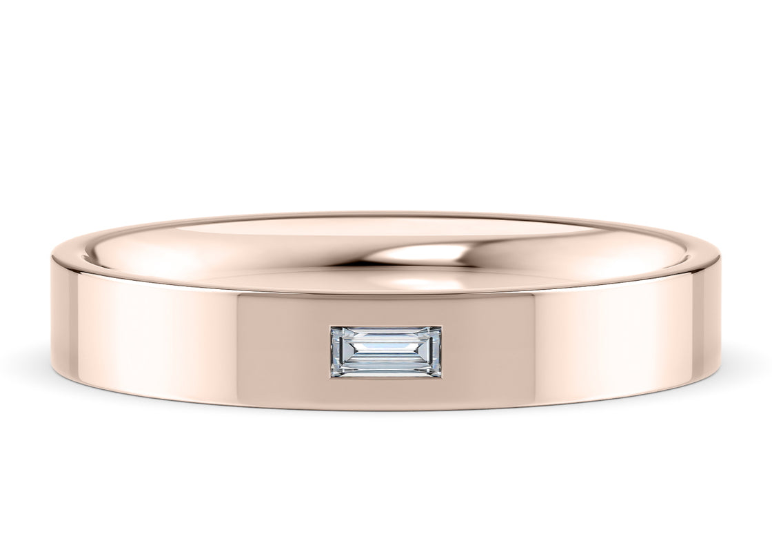 Marcus Rose Gold 18k Lab Grown Wedding Band