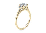 Rosa Vintage Yellow Gold 18k Round Engagement Ring