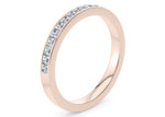 Aurora Rose Gold 18k Half Set Eternity Ring