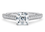 Bloomsbury Vintage Platinum Asscher Engagement Ring