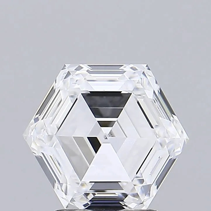 3.01ct Hexagonal Lab Grown Diamond (Colour D, Clarity IF, IGI Certified)