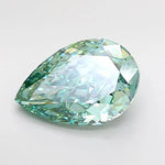 3.07ct Pear Lab Grown Diamond (Colour Fancy Vivid Blueish Green, Clarity VVS1, IGI Certified)