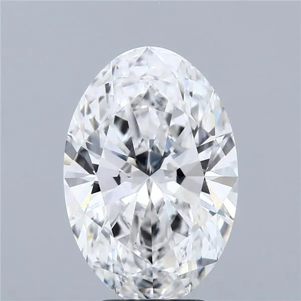 3.78ct Oval Lab Grown Diamond (Colour D, Clarity VVS2, IGI Certified)