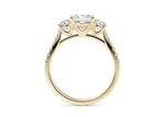 Lisbon Trilogy Yellow Gold 18k Princess Engagement Ring