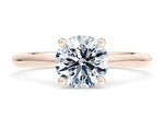 Iris Solitaire Rose Gold 18k Round Engagement Ring