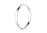 Soft Court White Gold 18k Wedding Band