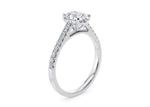 1477 Vintage Platinum Oval Engagement Ring