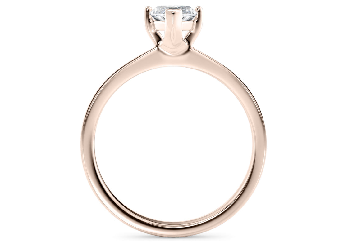 Delicacy Solitaire Rose Gold 18k Marquise Engagement Ring