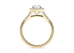 Battersea Halo Yellow Gold 18k Pear Engagement Ring