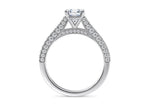 Bloomsbury Vintage Platinum Asscher Engagement Ring