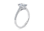 1477 Vintage Platinum Radiant Engagement Ring