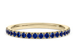 Vogue Sapphire Yellow Gold 18k Eternity Ring