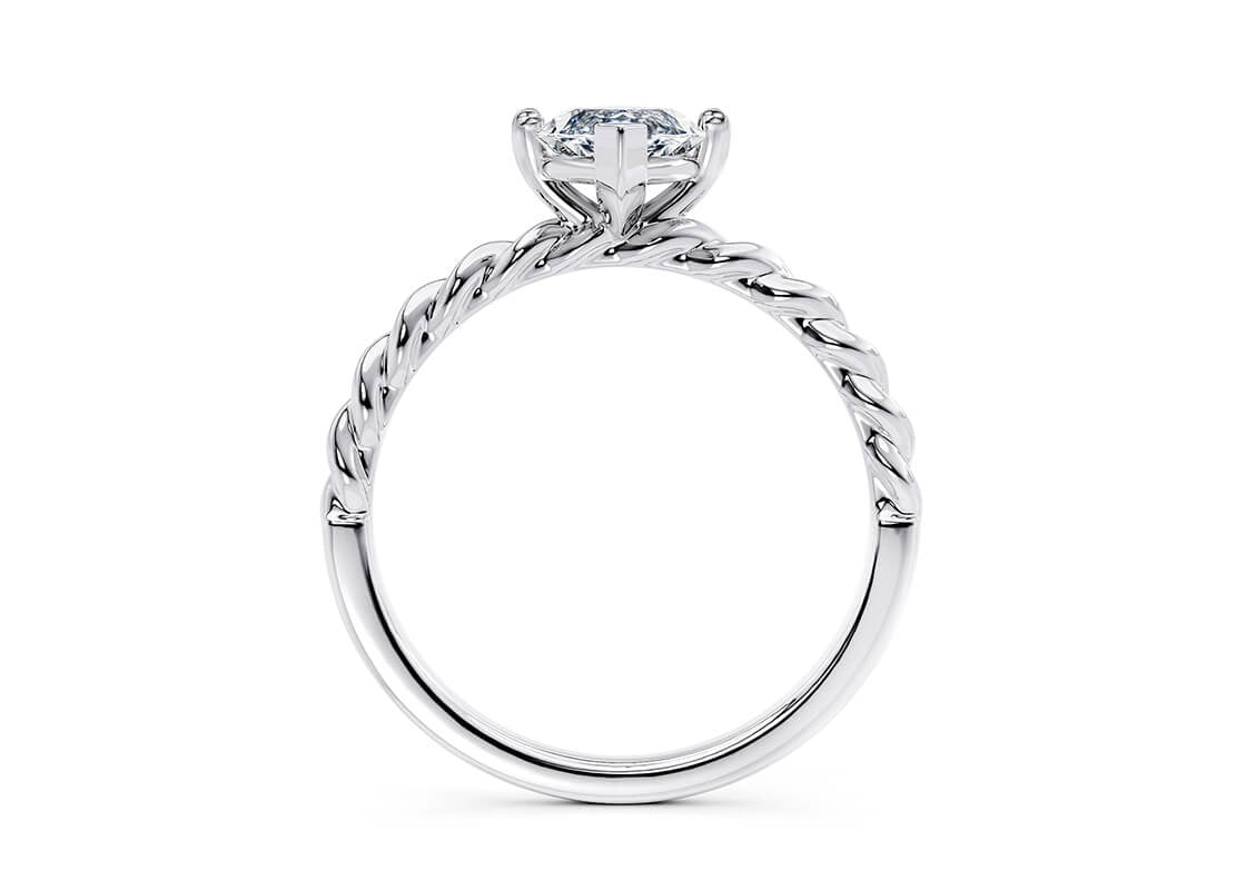 Ascot Solitaire Platinum Marquise Engagement Ring