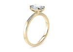 Delicacy Vintage Yellow Gold 18k Radiant Engagement Ring