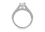 Bloomsbury Vintage Platinum Round Engagement Ring