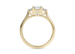 Paris Trilogy Yellow Gold 18k Emerald Engagement Ring