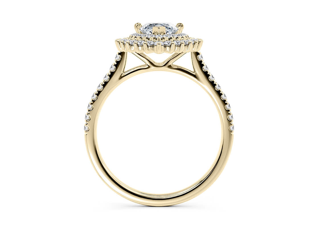 Berkeley Halo Yellow Gold 18k Marquise Engagement Ring