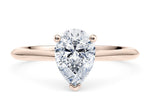 Hope Solitaire Rose Gold 18k Pear Engagement Ring