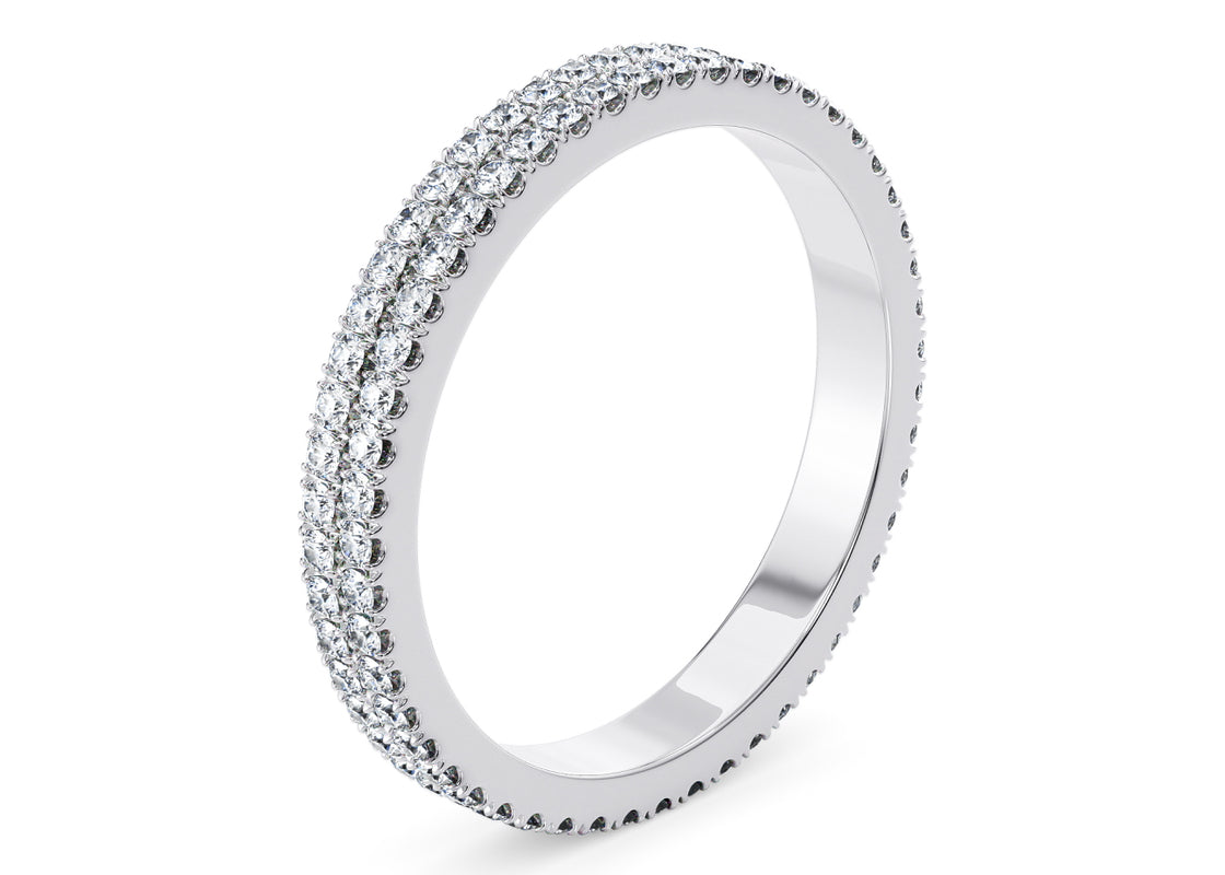 Grandessa White Gold 18k Full Set Eternity Ring