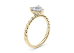 Ascot Solitaire Yellow Gold 18k Heart Engagement Ring