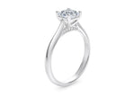 Iris Solitaire Platinum Asscher Engagement Ring