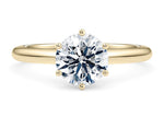 Allure Solitaire Yellow Gold 18k Round Engagement Ring