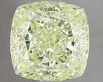 4.00ct Cushion brilliant Natural Diamond (Colour Fancy Light Green, Clarity VVS2, GIA Certified)