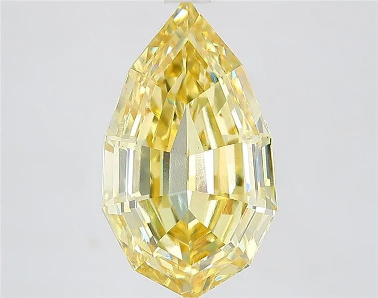 4.29ct Pear Lab Grown Diamond (Colour Fancy Yellow, Clarity VS2, IGI Certified)