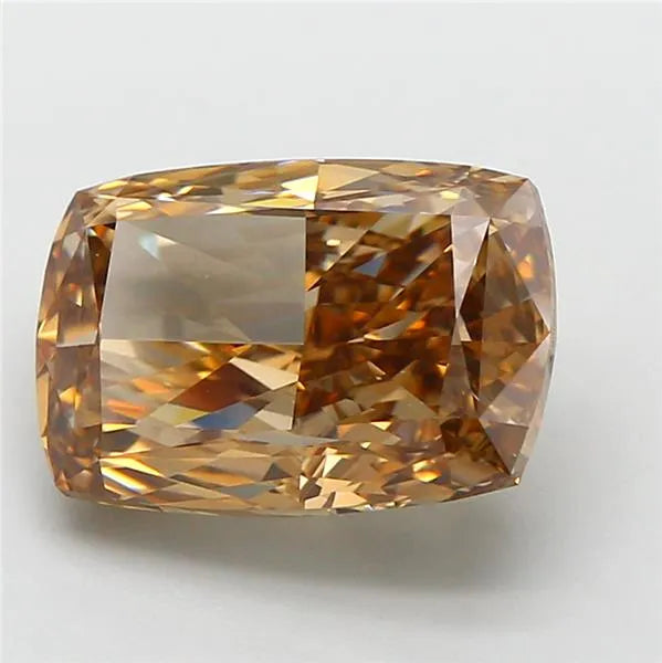 4.52ct Cushion modified Lab Grown Diamond (Colour Fancy Yellow Brown, Clarity VVS2, IGI Certified)