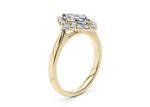 Hampstead Halo Yellow Gold 18k Marquise Engagement Ring