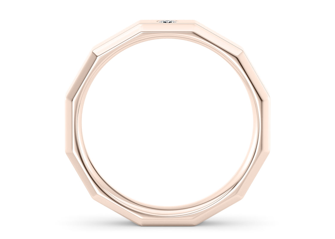 Atlas Rose Gold 18k Wedding Band