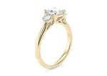 Valencia Trilogy Yellow Gold 18k Princess Engagement Ring