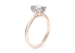 Hope Solitaire Rose Gold 18k Emerald Engagement Ring