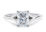 Hanover Solitaire White Gold 18k Radiant Engagement Ring