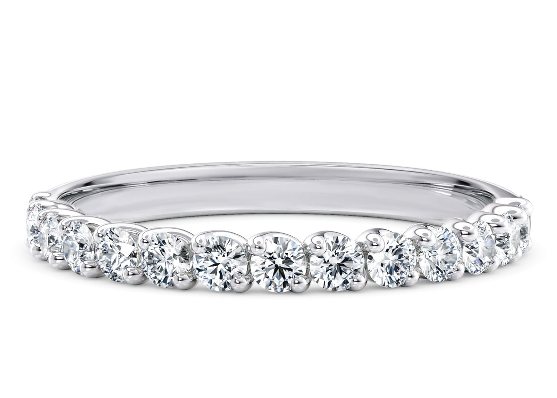 Ballerina White Gold 18k Full Set Natural Eternity Ring