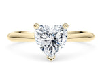 Iris Solitaire Yellow Gold 18k Heart Engagement Ring