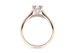 Iris Solitaire Rose Gold 18k Asscher Engagement Ring