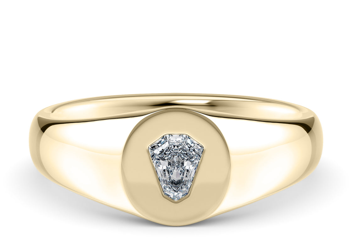 Evander Yellow Gold 18k Wedding Band