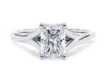 Hanover Solitaire Platinum Radiant Engagement Ring