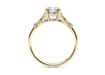 Jasmine Vintage Yellow Gold 18k Cushion Engagement Ring