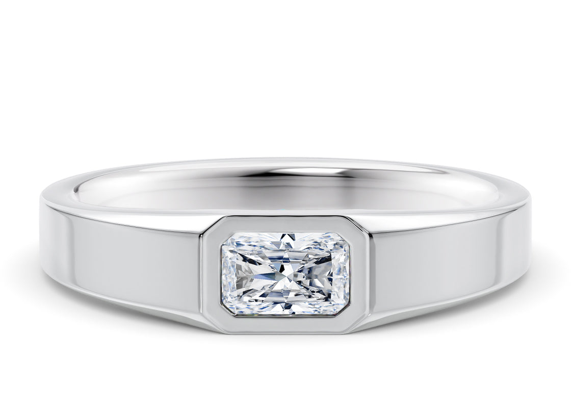 Olympus Radiant  White Gold 18k Wedding Band