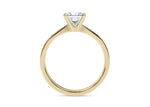 Delicacy Vintage Yellow Gold 18k Princess Engagement Ring