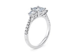 Lisbon Trilogy Platinum Princess Engagement Ring
