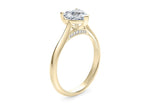 Iris Solitaire Yellow Gold 18k Heart Engagement Ring