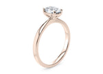 Delicacy Solitaire Rose Gold 18k Oval Engagement Ring