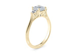 Paris Trilogy Yellow Gold 18k Cushion Engagement Ring