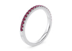Vogue Ruby White Gold 18k Eternity Ring