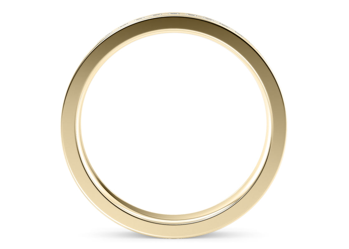 Allya Yellow Gold 18k Half Set Eternity Ring