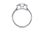 Rosa Vintage Platinum Pear Engagement Ring